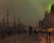 约翰 阿特金森 格里姆肖 : Gourock, Near The Clyde Shipping Docks